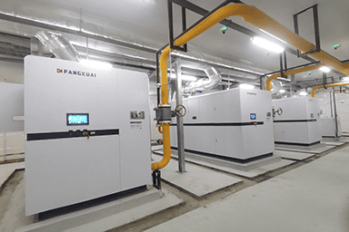 杭州某航母弹射器研究院使用方快锅炉4台3500kw低氮冷凝燃气真空热水锅炉