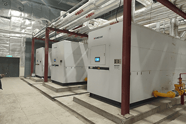 吐鲁番某能源公司使用方快锅炉3台7000kw低氮冷凝燃气真空热水锅炉