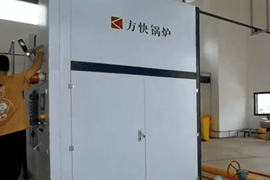 四川欧福蛋业有限公司使用方快锅炉一台2吨燃气蒸汽锅炉案例
